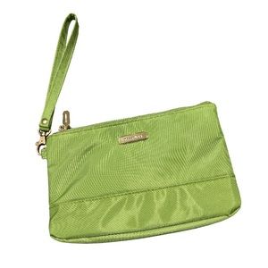 Travelon Women’s Green Wristlet Purse Cushioned Bag Clutch w Wrist Strap NWOT